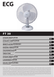 Használati útmutató ECG FT 30 Ventilátor