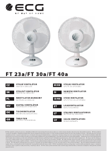 Návod ECG FT 23a Ventilátor