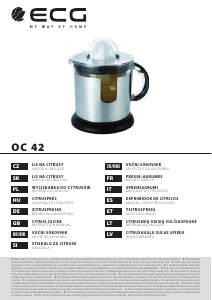 Handleiding ECG OC 42 Citruspers
