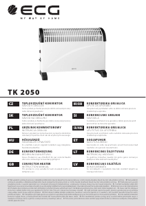 Használati útmutató ECG TK 2050 Hősugárzó
