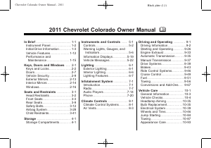 Handleiding Chevrolet Colorado (2011)