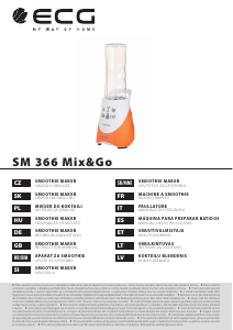 Návod ECG SM 366 Mix&Go Mixér