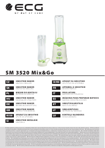 Kasutusjuhend ECG SM 3520 Mix&Go Blender
