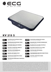 Priročnik ECG KV 215 S Kuhinjska tehtnica