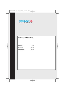 Handleiding Friac DKC 6215 Wasdroger