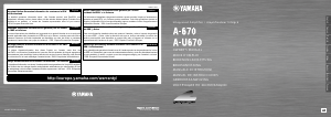 Bruksanvisning Yamaha A-670 Förstärkare