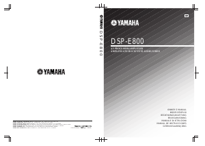 Bruksanvisning Yamaha DSP-E800 Förstärkare