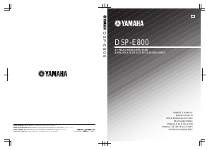 Bedienungsanleitung Yamaha DSP-E800 Verstärker