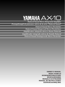 Handleiding Yamaha AX-10 Versterker