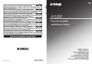 Manuale Yamaha A-S201 Amplificatore