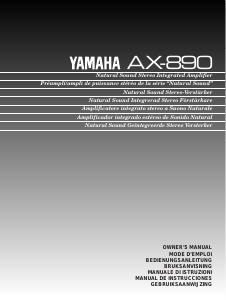 Handleiding Yamaha AX-890 Versterker