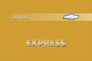 Handleiding Chevrolet Express (2002)