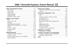 Handleiding Chevrolet Equinox (2006)