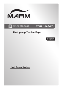 Handleiding MARM SYMR 10A2-KO Wasdroger
