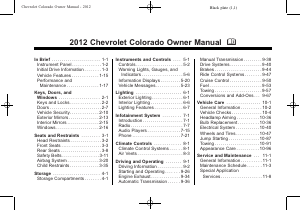 Handleiding Chevrolet Colorado (2012)
