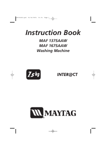 Bruksanvisning Maytag MAF1675AAW Tvättmaskin