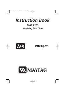 Bruksanvisning Maytag MAF1375AAW Tvättmaskin