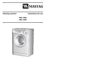 Bruksanvisning Maytag MAF1260AAW Tvättmaskin