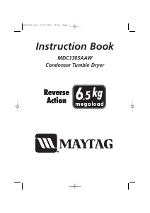 Manual Maytag MDC1305AAW Dryer