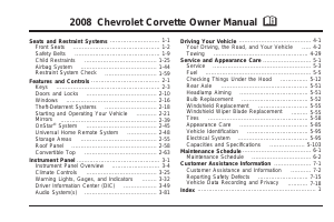 Handleiding Chevrolet Corvette (2008)