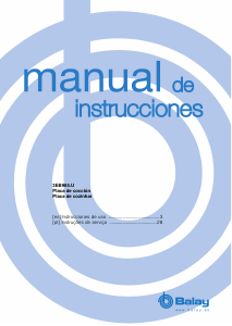 Manual de uso Balay 3EB985LU Placa