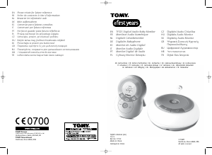 Manual TOMY TF525 DIgital Audio Monitor de bebê