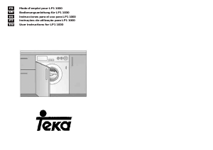 Bedienungsanleitung Teka LP1 1000 Waschmaschine
