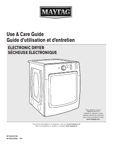 Mode d’emploi Maytag MGD8000AW Maxima XL Sèche-linge