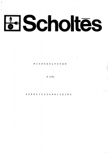 Handleiding Scholtès F 1751 Magnetron