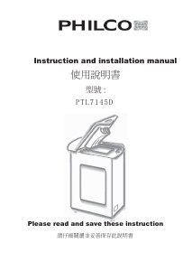 Manual Philco PTL 7145 D Washing Machine