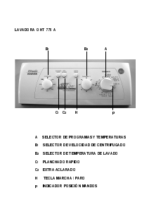 Manual de uso Otsein-Hoover LBOHT775 A Lavadora