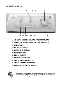 Manual de uso Otsein-Hoover OHNT 14.6-37AAA Lavadora