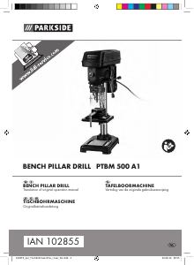 Bedienungsanleitung Parkside PTBM 500 A1 Tischbohrmaschine