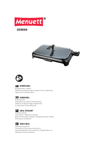 Bruksanvisning Menuett 004-884 Bordgrill