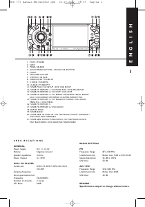 Handleiding Caliber MCD773 Autoradio