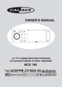 Handleiding Caliber MCD786 Autoradio