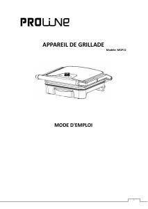Mode d’emploi Proline MGP12 Grill