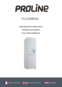 Mode d’emploi Proline PLC234WDSL Réfrigérateur combiné