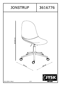 Instrukcja JYSK Jonstrup Krzesło biurowe