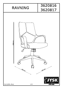 Kullanım kılavuzu JYSK Ravning Ofis sandalyesi