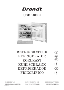 Handleiding Brandt USB1400E Koelkast
