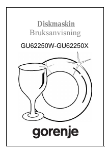 Bruksanvisning Gorenje GU62250W Diskmaskin