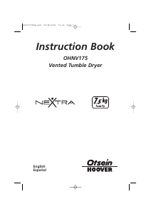 Handleiding Otsein-Hoover OHNV 175-37 Wasdroger