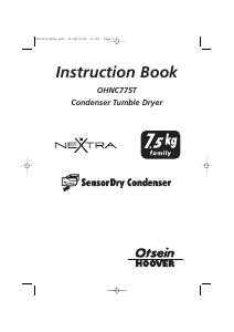 Manual Otsein-Hoover OHNC 775 XT Dryer