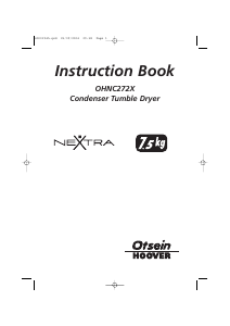 Manual de uso Otsein-Hoover OHNC 272 X-37 Secadora