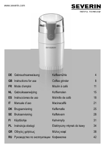 Instrukcja Severin KM 3872 Młynek do kawy