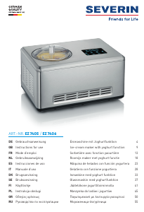 Manuale Severin EZ 7405 Macchina del gelato