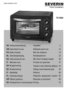 Руководство Severin TO 9560 духовой шкаф