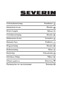 Manual Severin SM 3715 Blender