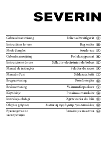 Руководство Severin FS 3602 Вакуумный упаковщик